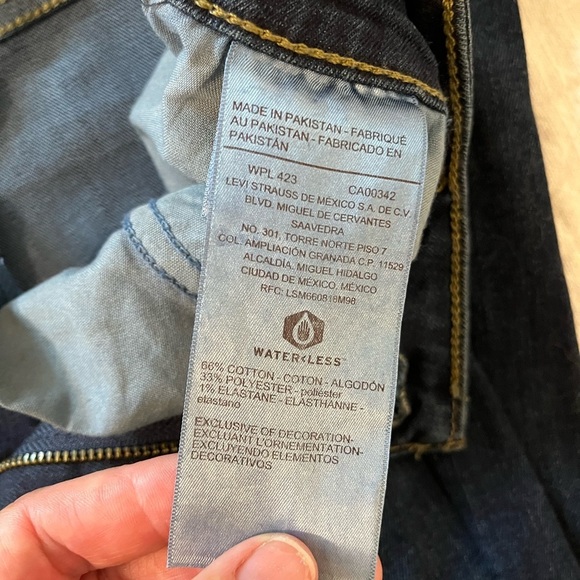 Signature by Levi Strauss Women's Deep Blue Skinny Jeans - Picture 5 of 9